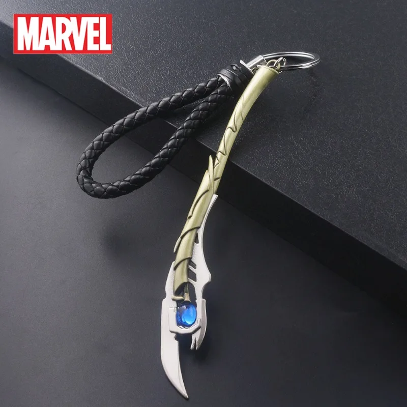 سلسلة مفاتيح مارفل قلادة لوكي صولجان أنيمي الشكل صولجان شيتوري العقل الحجر حقيبة سيارة قلادة الديكور رجل امرأة هدية #1