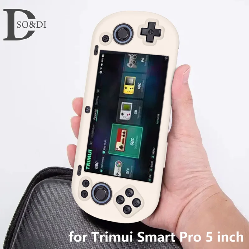 1Pcs Dust-Proof Silicone Game Console Protective Case For Trimui Smart Pro 5 Inch Gaming Machine Protector Gamer Accessories