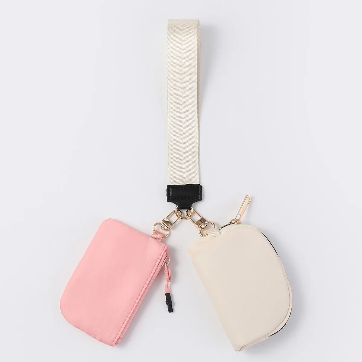 Mini sac de bracelet Portable inspiré LULU, pochette de rangement de clés étanche en Nylon bloc de couleur à la mode-porte-monnaie tendance