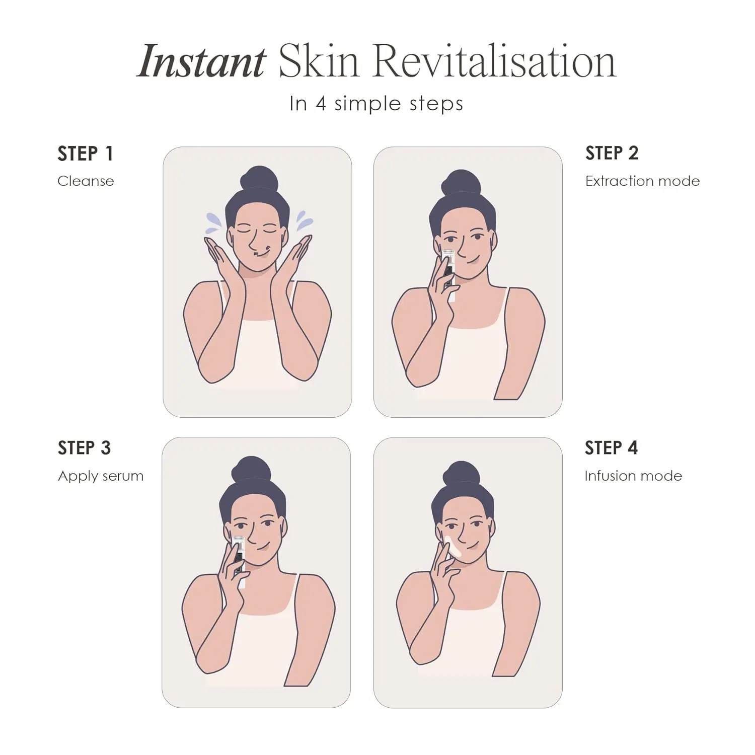 2 in 1 Rullo galvanico per il lifting del viso Cura della pelle Riduce le rughe Rafforzamento della pelle Pulizia profonda dei pori Dispositivo per il ringiovanimento dei microcorren