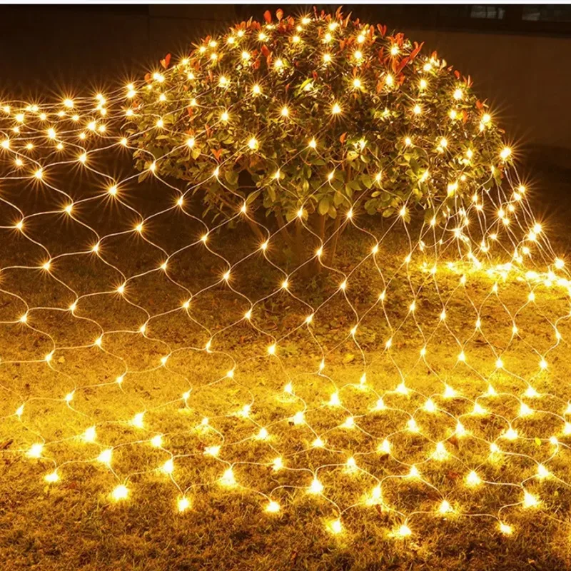 Natale 1.5*1.5 M LED snet lights 96 LED string light con spina vacanze capodanno decorazione della stanza della festa nuziale