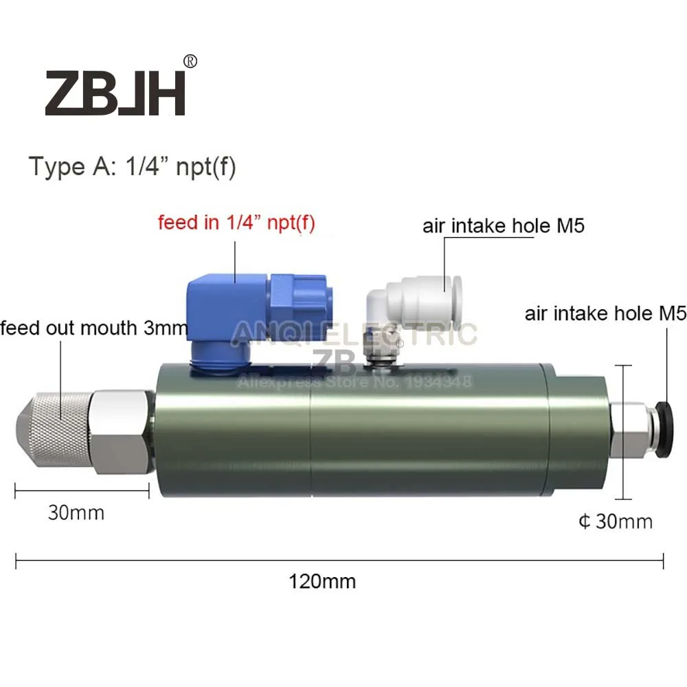 ZB-52 plunger type dispensing valve suction back glue gun