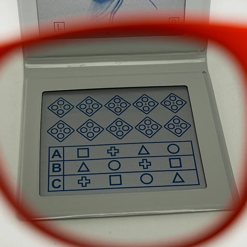 Optical Equipment Optometry Stereo Fly Vision Test for Evaluation of Gross Stereopsis and FineDepth Perception