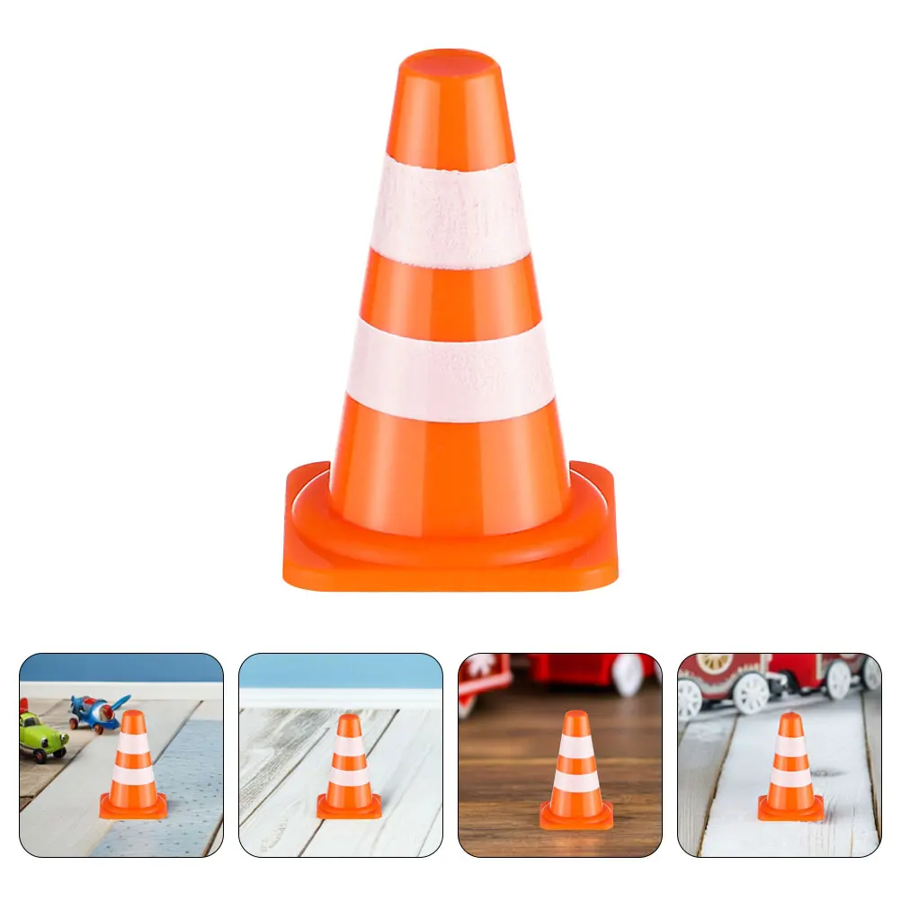 

24 Pcs Children's Transportation Toys Mini Traffic Cones Model Road Sign Construction Work Signs
