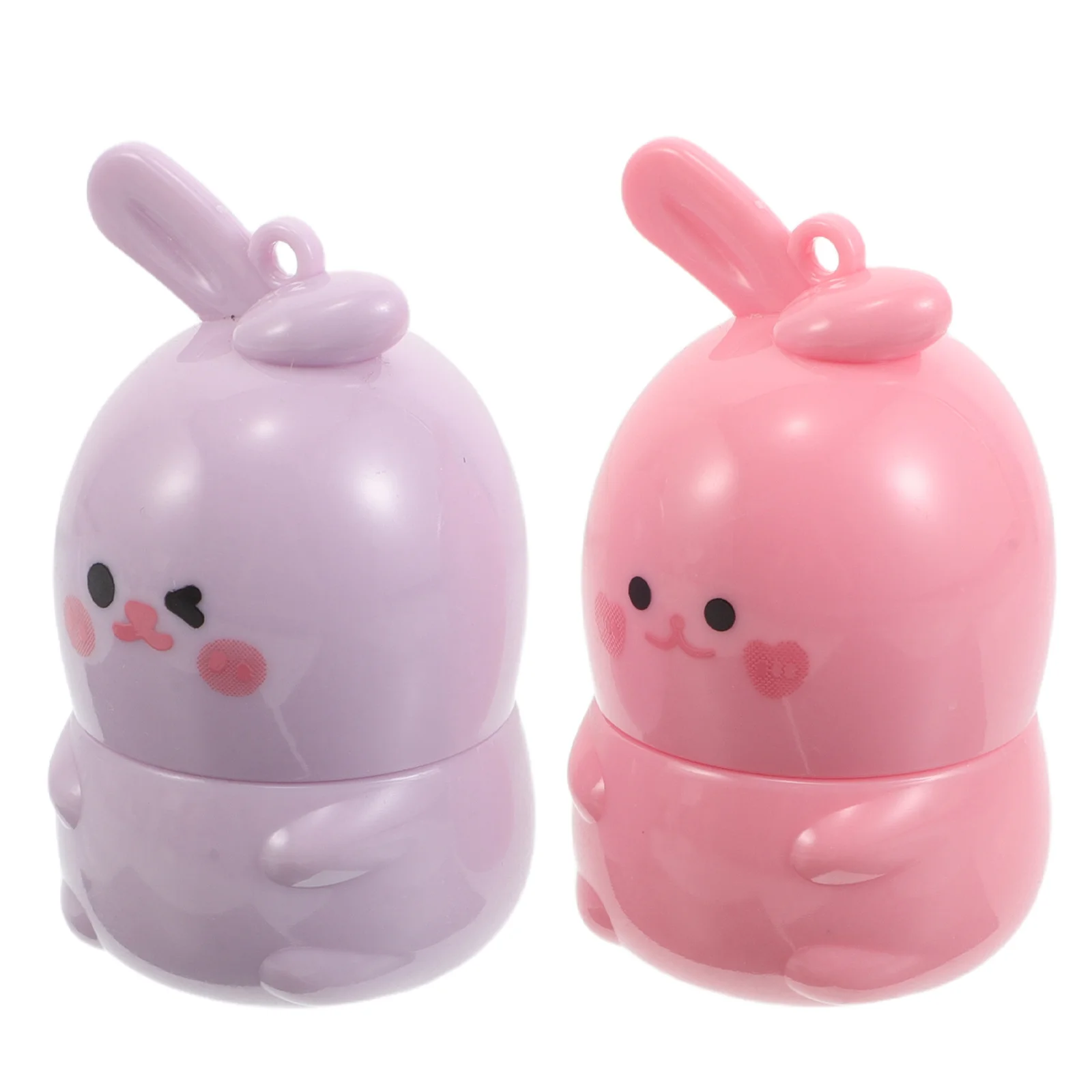 Baume à couleur changeante, 2 pièces, Design lapin mignon, soin hydratant et nourrissant pour les lèvres, teinte hydratante, rouge à lèvres changeant pour femmes, Kawaii