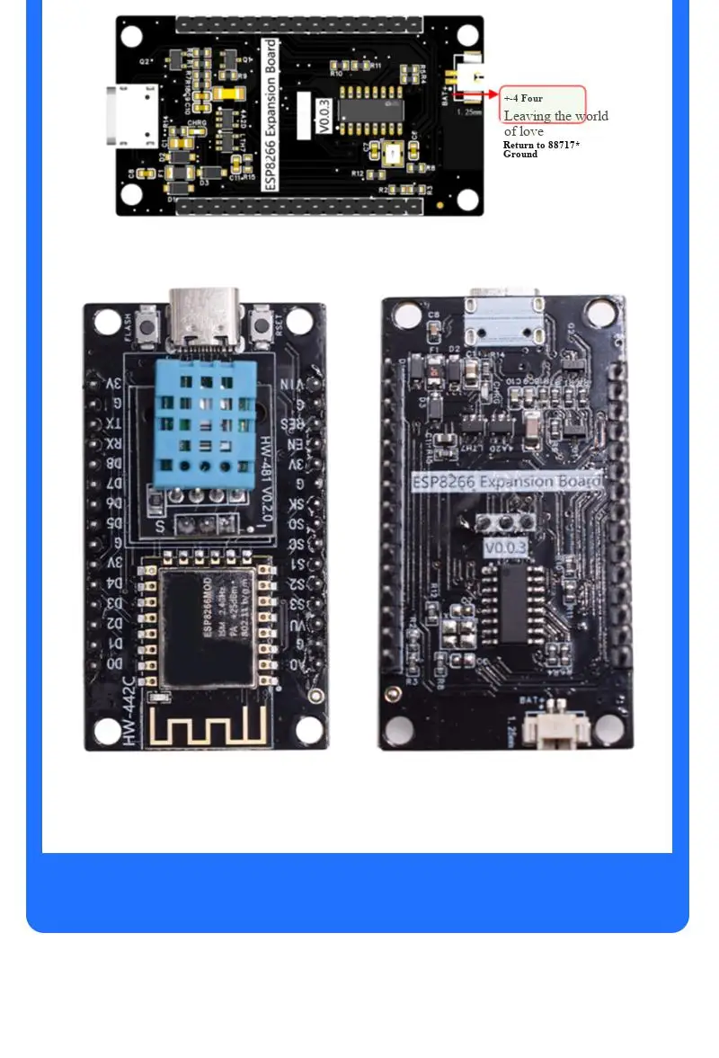 ESP8266 Serielles WIFI-Modul, CP2102/CH340, NodeMCU, Lua V3 IoT-Entwicklungsboard Ausgestattet mit 0,96-Zoll-Bildschirm / DHT11-Modul – Detail 24