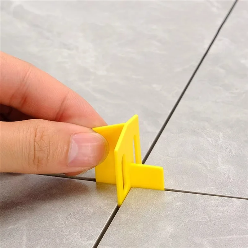 ABRB-Replaceable Floor Leveler Tile Spacer Clip Leveling System Reusable Floor Gap Clip Wedge Tile Tool 100Pcs