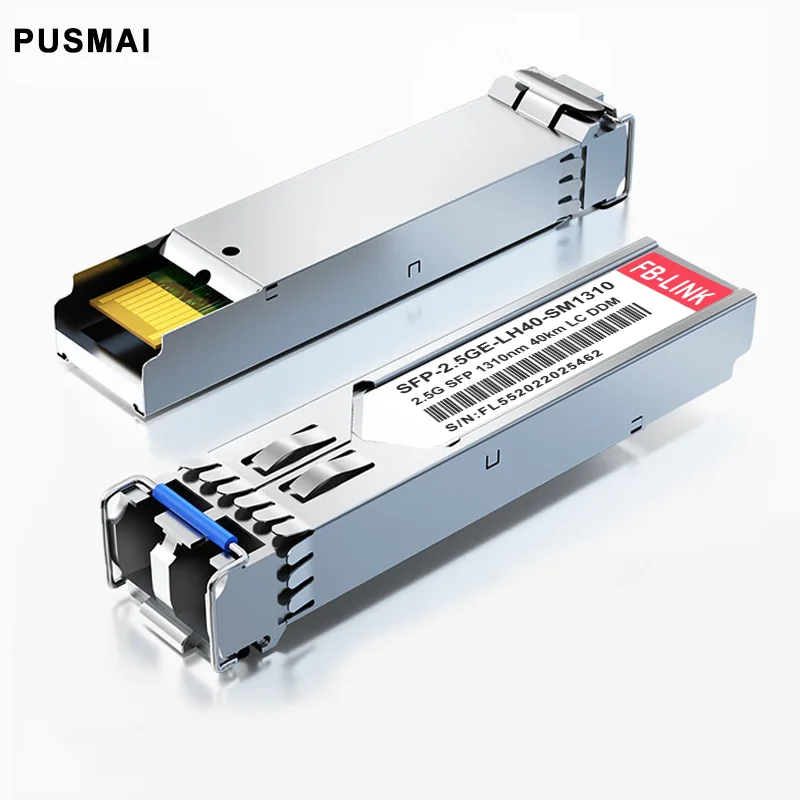 SFP 2.5G 40km 1310nm optical module with Mikrotik SFP Transceiver Module Compatible for Cisco Arista