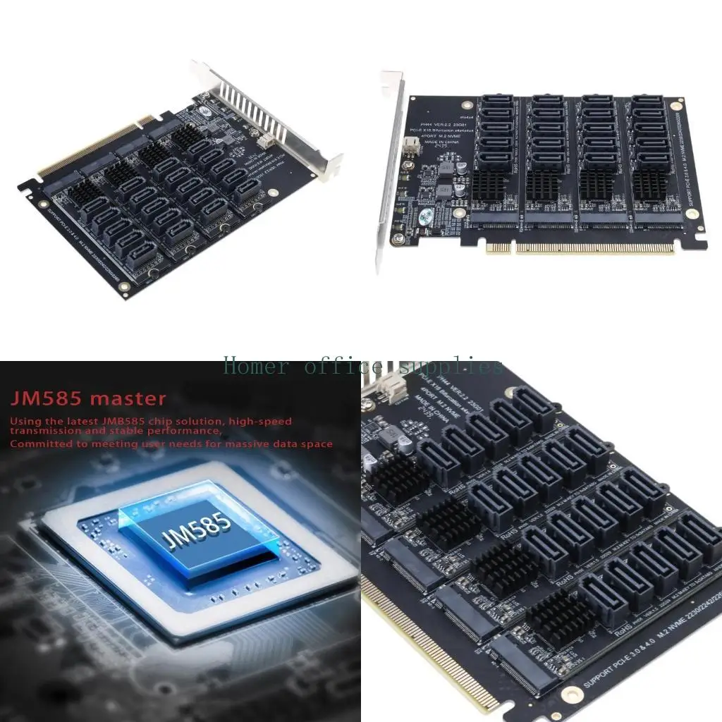 

K43B PCI для Express x16 Переключатель на 20 портов NVME для поддержки адаптера M.2 для