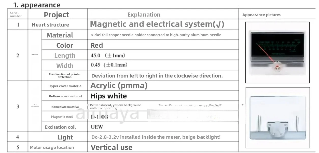 High Precision VU Level Meter Sound Pressure Power Amplifier DB Brain Audio Volume Meter TN-90