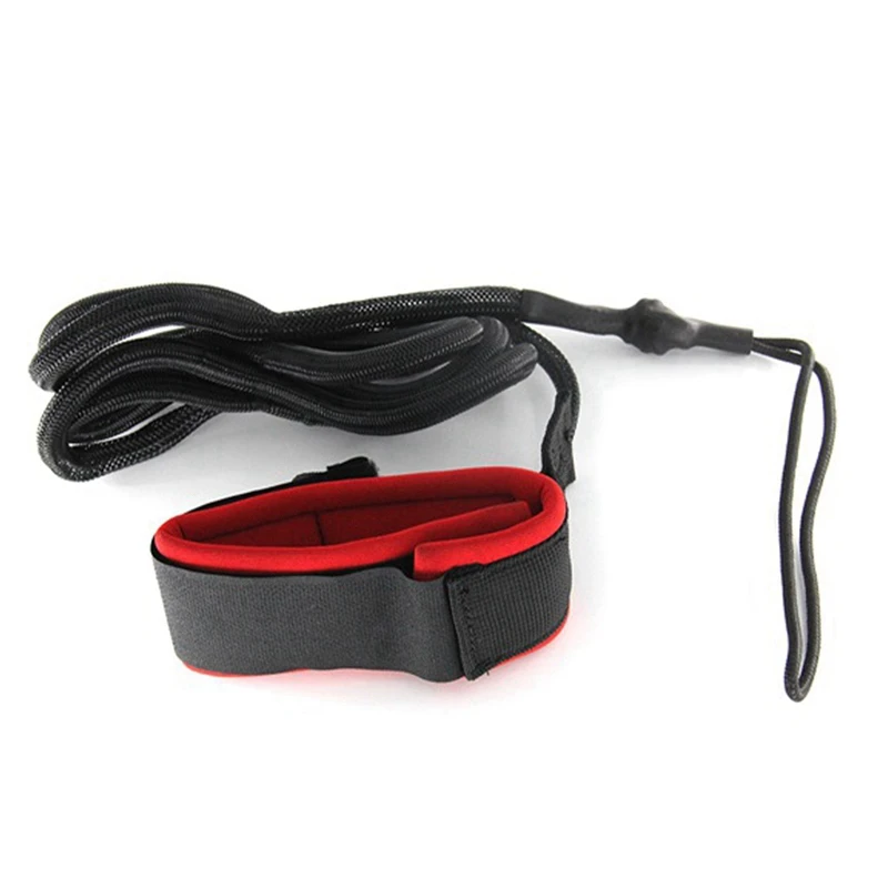 Stand Up Paddle Board Rope Leg Leash Surfboard Foot Rope Surf Protection Replacement Spare Parts Black Red