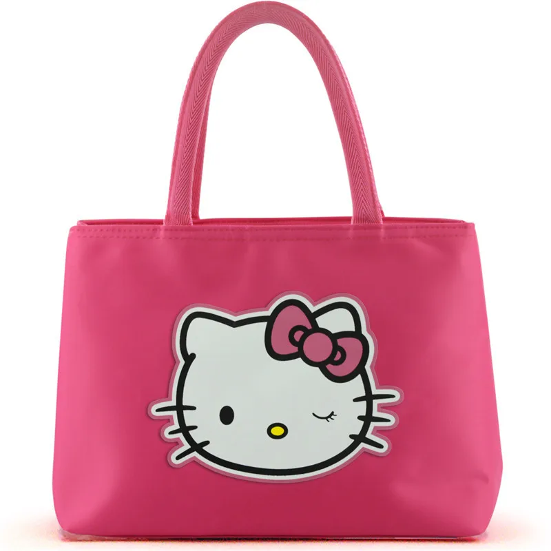 Hello Kitty Purses and Handbags Thicken Water Proof Oxford Cloth Printed Tote Bag Sanio Bags for Women Cute Cartoon Storage Bag