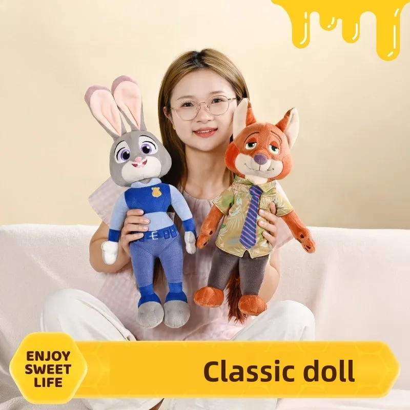 

Friendly Filling Healing Plush Touch Bedside & Desk Christmas Birthday Gift Kids Judy Nick Decoration Doll Stylish Kawaii Toy