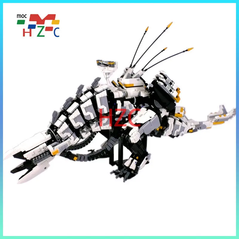 Moc Kids Toy Building Blocks Set Horizon Dawn Thunders Zero Giant Long Necked Mecha Beast Tooth Mechanical Monster Brick gift