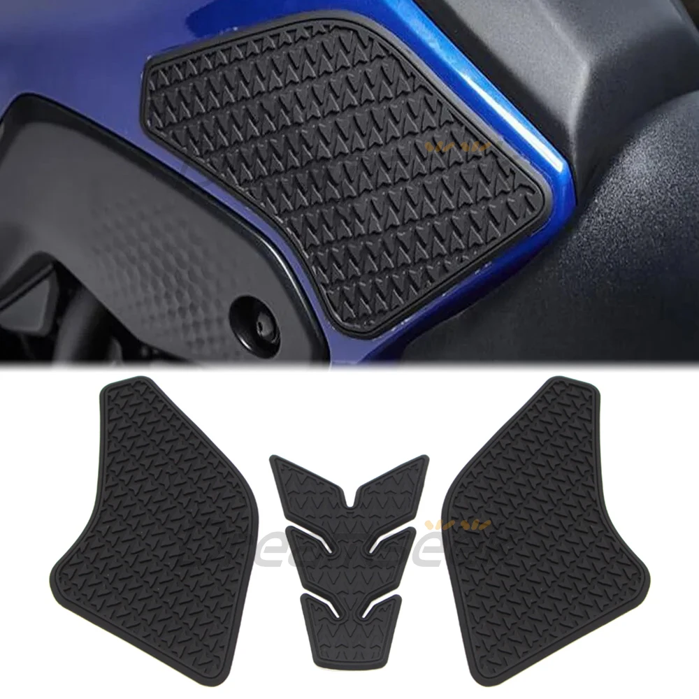 

Motorcycle Fuel Tank Pad Side Sticker for Yamaha MT-07 2021- 2024 Knee Grip Traction Non-slip Decal Protector Rubber Black