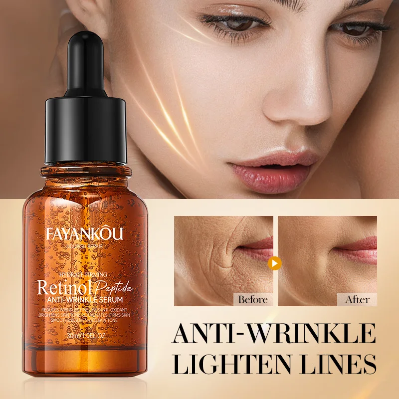 

Wrinkle Remove Serum Retinol Lifting Firming Anti Aging Essence Peptides Fade Fine Lines Whitening Face Skin Care Korea Cosmetic