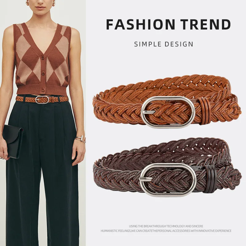 

Женский винтажный вязаный корсет, женский пояс, пальто, платье с поясом, узкий пояс J293