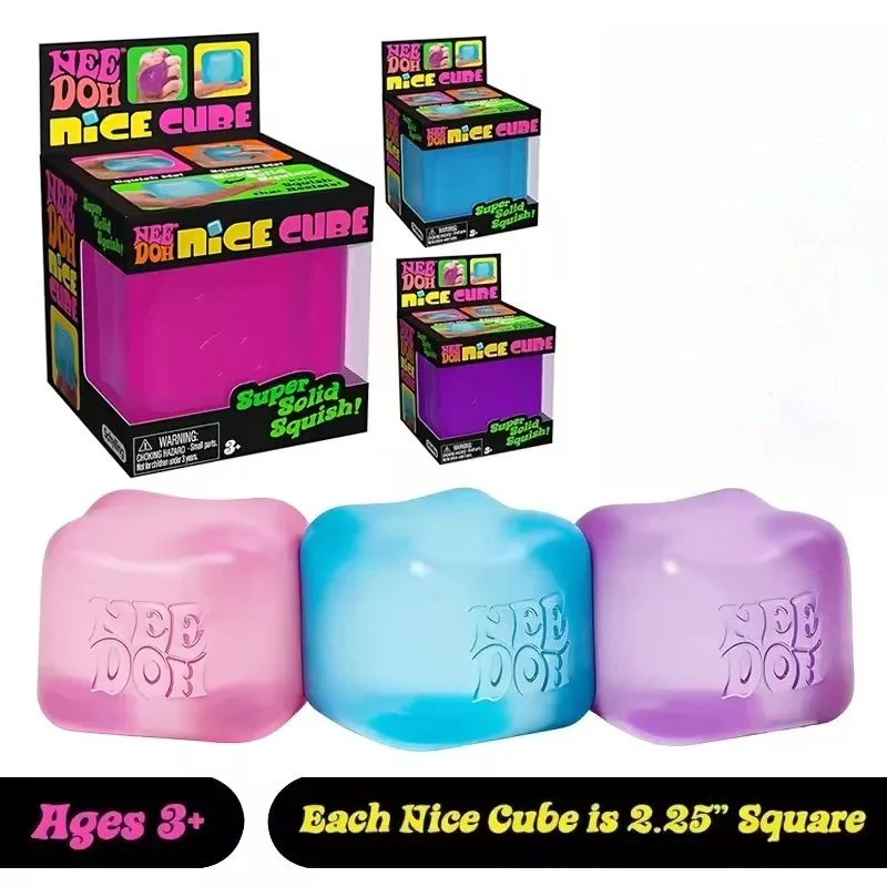 

New Arrival Schylling NeeDoh Ice Squish Cube Sensory Toy, Stress Relief Block, Wholesale Souvenir Toys for Kids and Teens Market