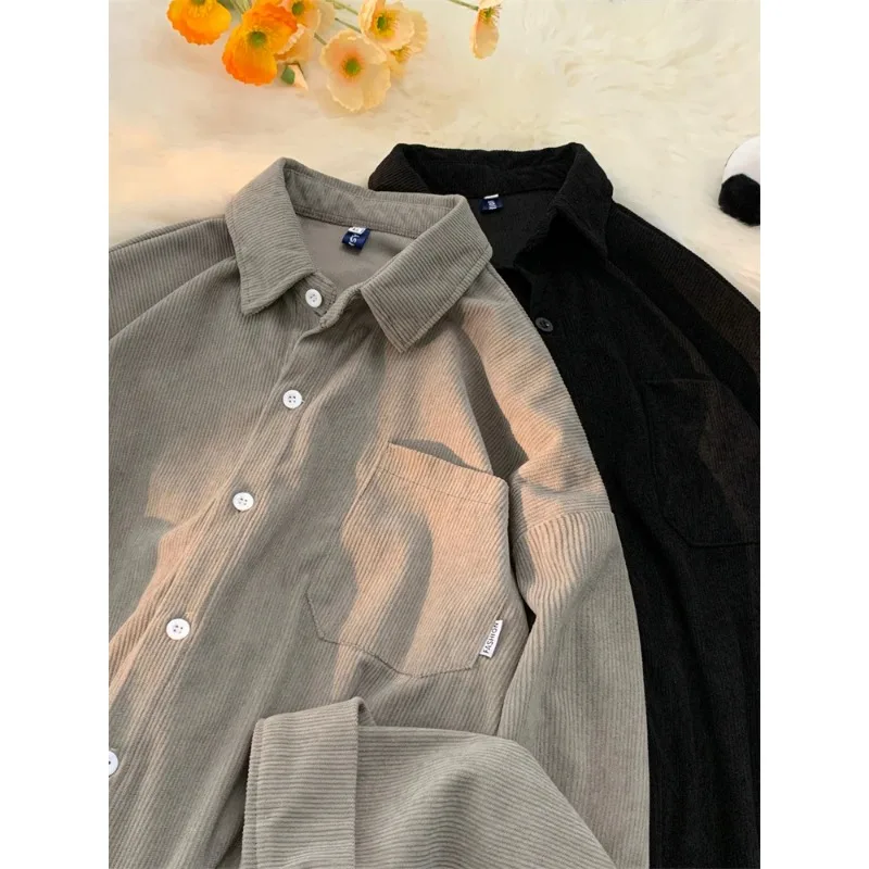 Men's Spring Autumn Faion Casual Collar Teen Loose Leisure Coat Outerwear