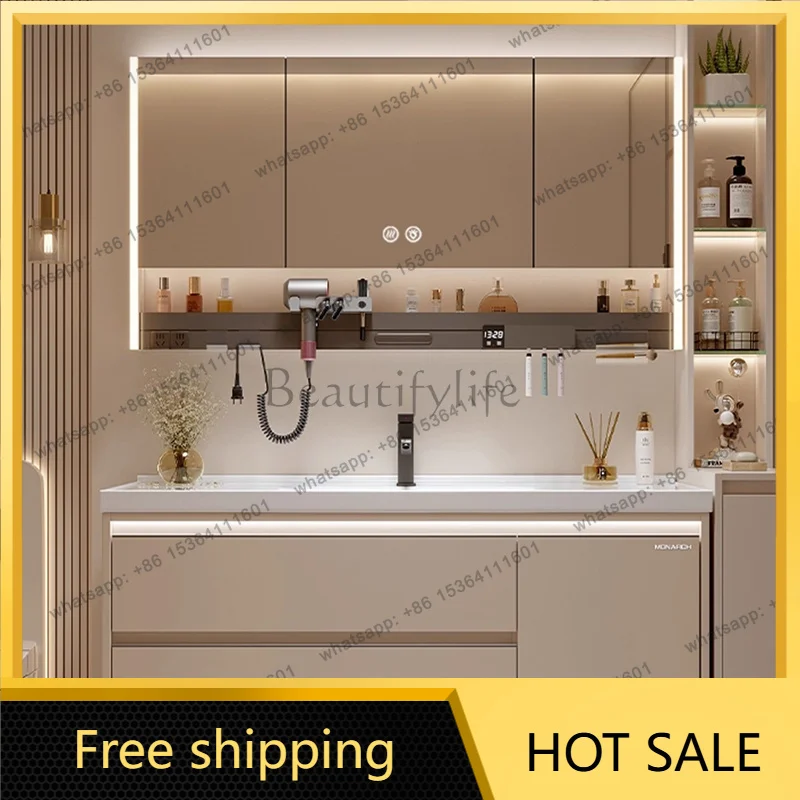 Best Sellers Best Sellers Modern Wooden Bathroom Cabinet Designer Aesthetic Fashion Interior Decoration Universal Cupboard Toile