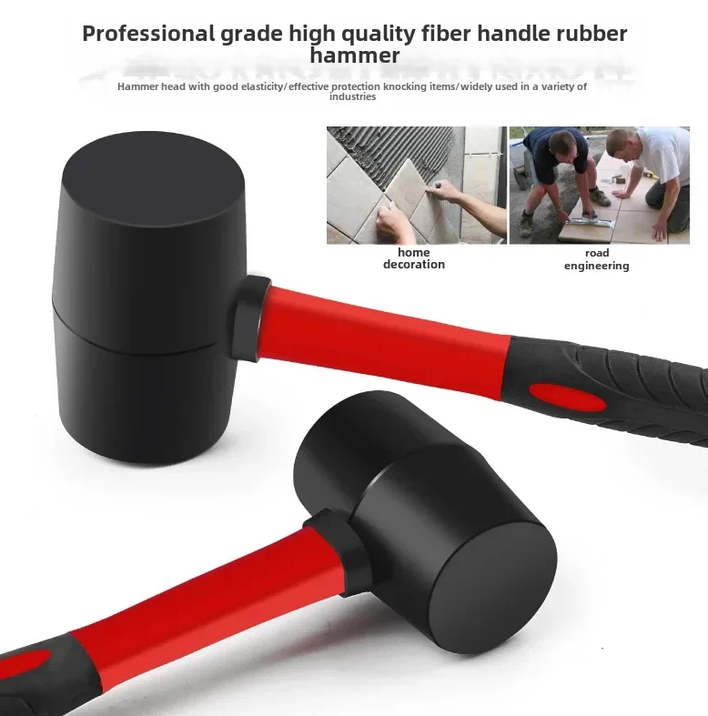 Durable Lightweight  Rubber Mallet Professional Grade Tool For Ceramic Tile Floor Installation Repair