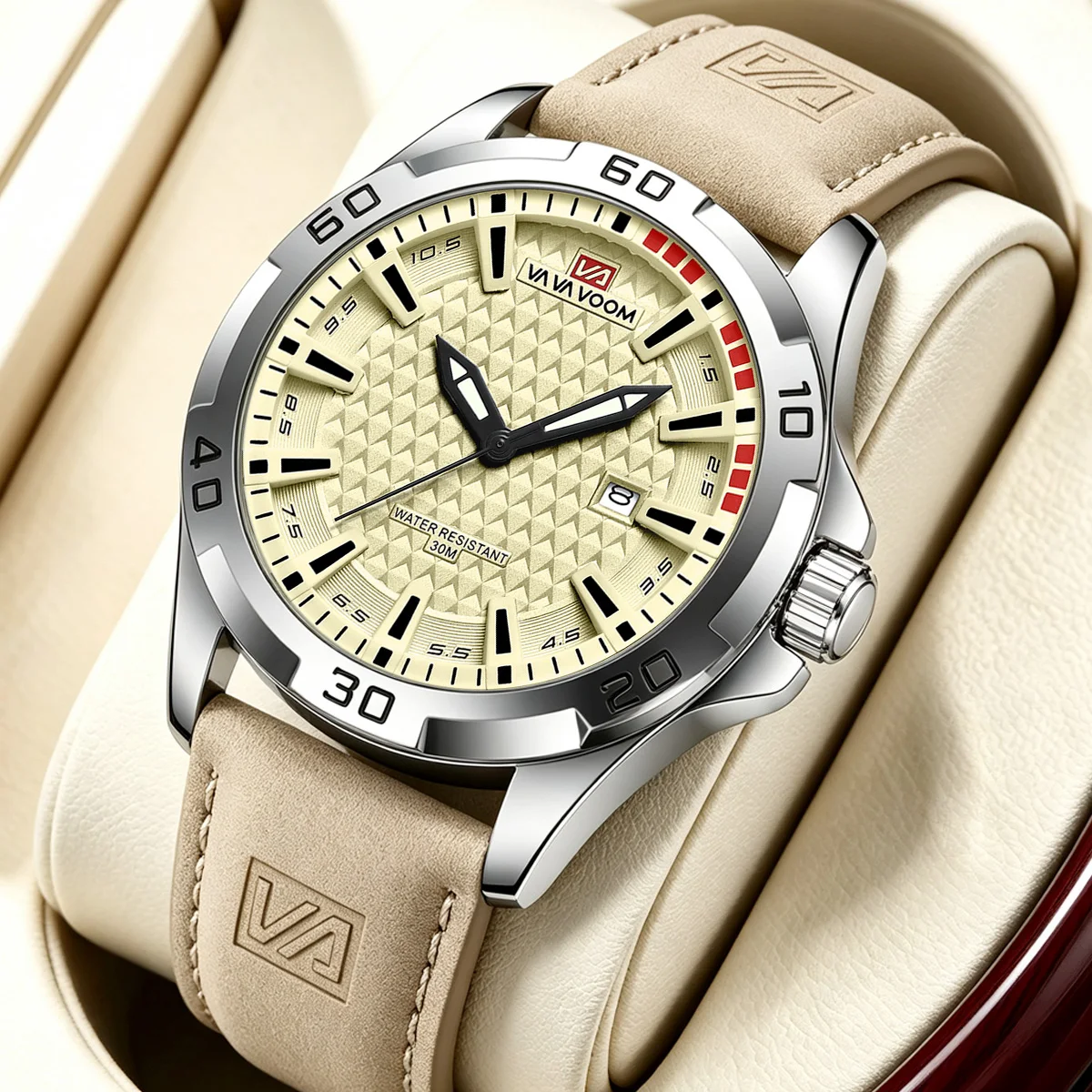 NAVIFORCE Brand Men Fashion Quartz Watches Male Leather Strap Sport Waterproof Wristwatches CalendarClock Relogio Masculino
