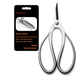 Standard Grade 190 mm Root Pruning Bonsai Scissors 3Cr13 Alloy Steel Bonsai Tools