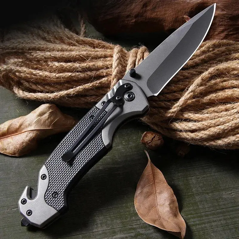 Stainless Steel Outdoor Mini Folding Knife High Hardness Folding Knife Multi-purpose Camping Survival Knife