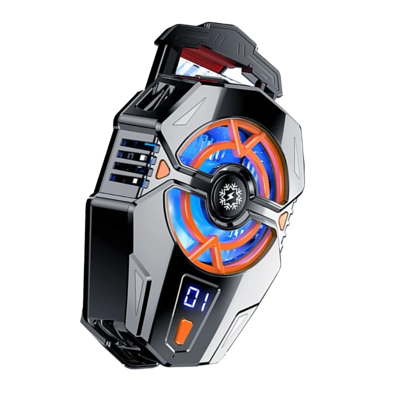 Smartphone-Kühlkörper mit Echtzeit-Temperaturanzeige für