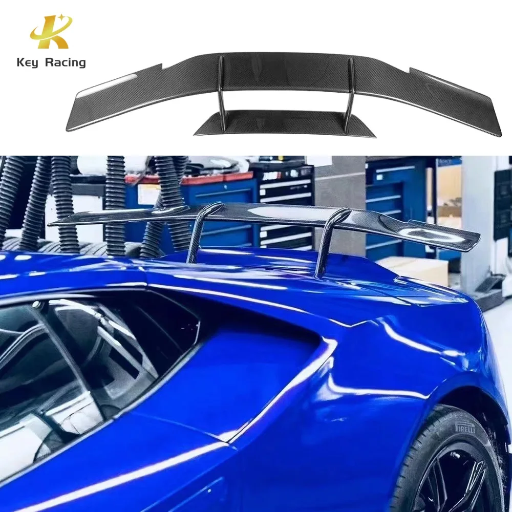 Lambo LP580 LP610 Carbon Fiber N Style Rear Spoiler Wing For Lamborghini Huracan EVO LP580 LP610 Retrofit Rear Wing