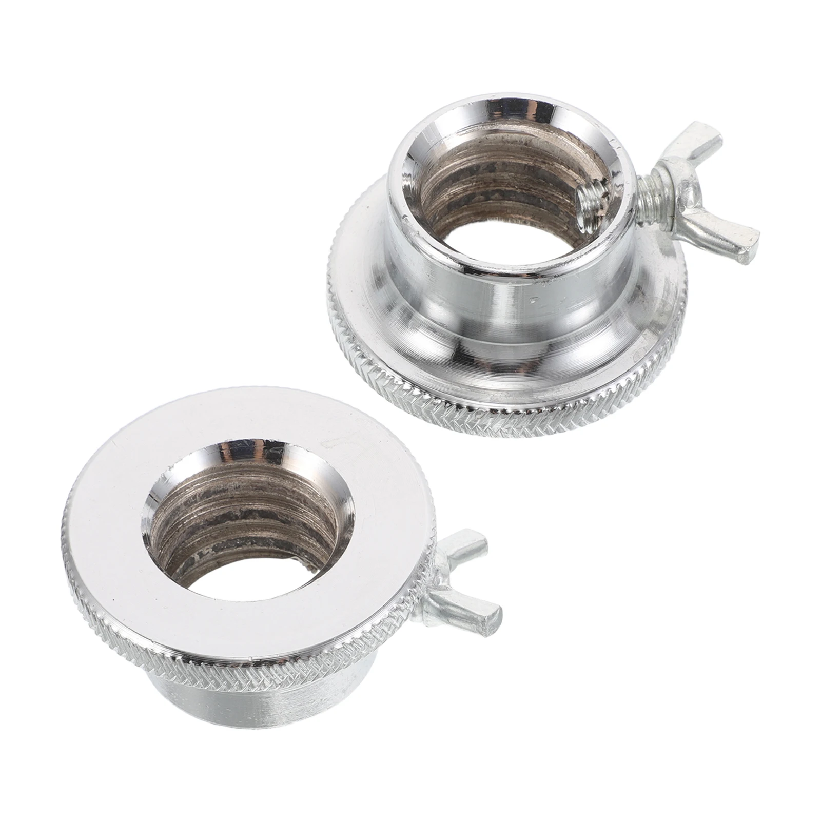 

2Pcs Dumbbell Screw Nut Metal Barbell Clamps Dual Security Wing Screw Design 1.1in Inner Diameter Weight Fasteners for Home Gym