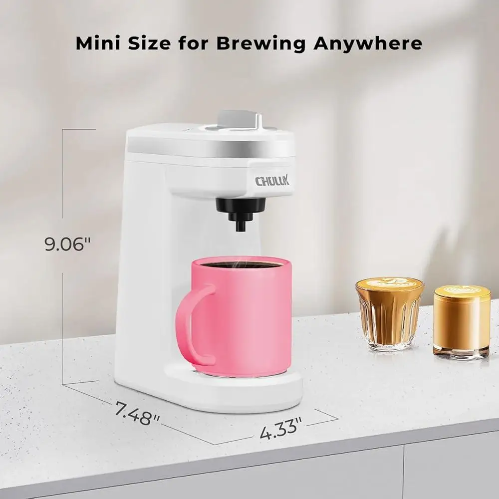 Mini cafetera con cápsula K, máquina de café de una sola porción, compacta, ligera, automática, infusor de café de una sola taza con