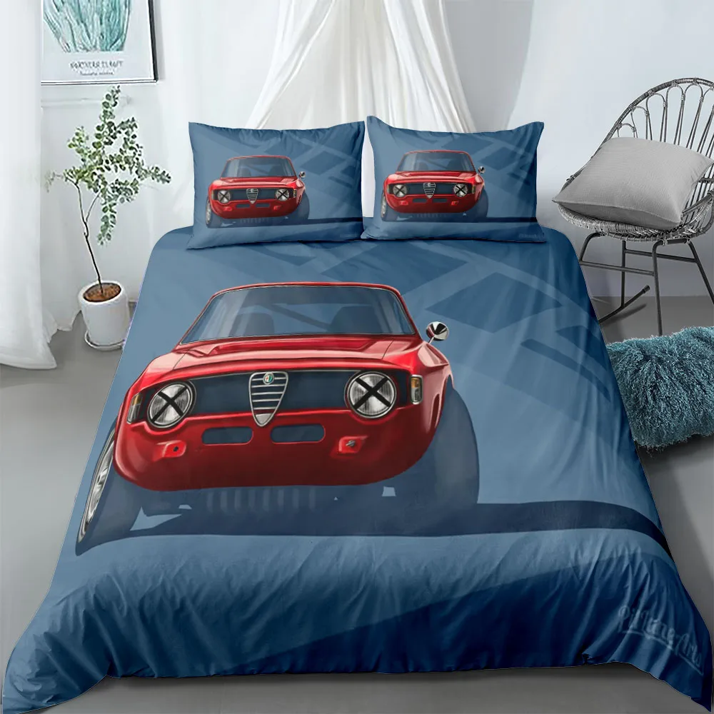 Vincent Car Customized Duvet Cover Set King Queen Double Full Twin Single Size Duvet Cover Pillow Case Bed Linen Set