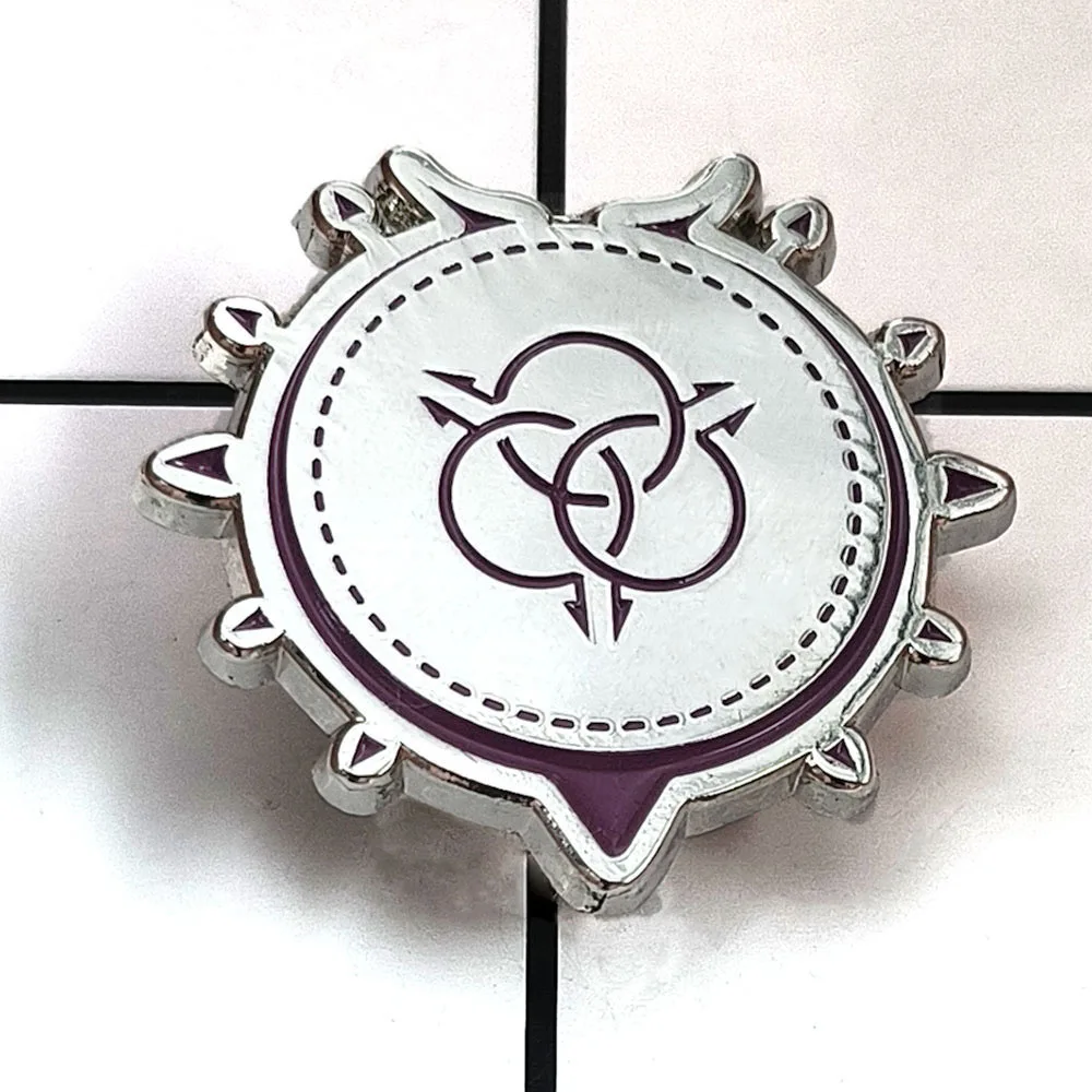 The Rising of The Shield Hero Raphtaria Tattoo Pattern Badge Classic Anime Character Derivative Peripheral Brooch Decoration