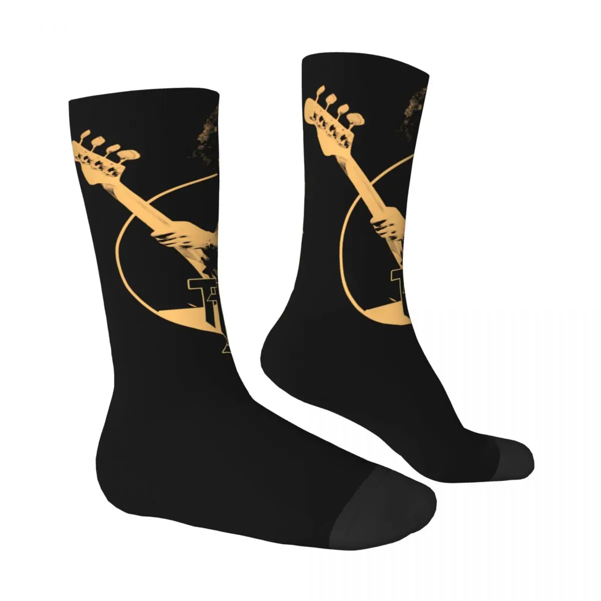 Thin Lizzy Guitar Band Socks Casual Stockings Autumn Anti-Slip Men Socks Soft Breathable Custom Climbing Socks