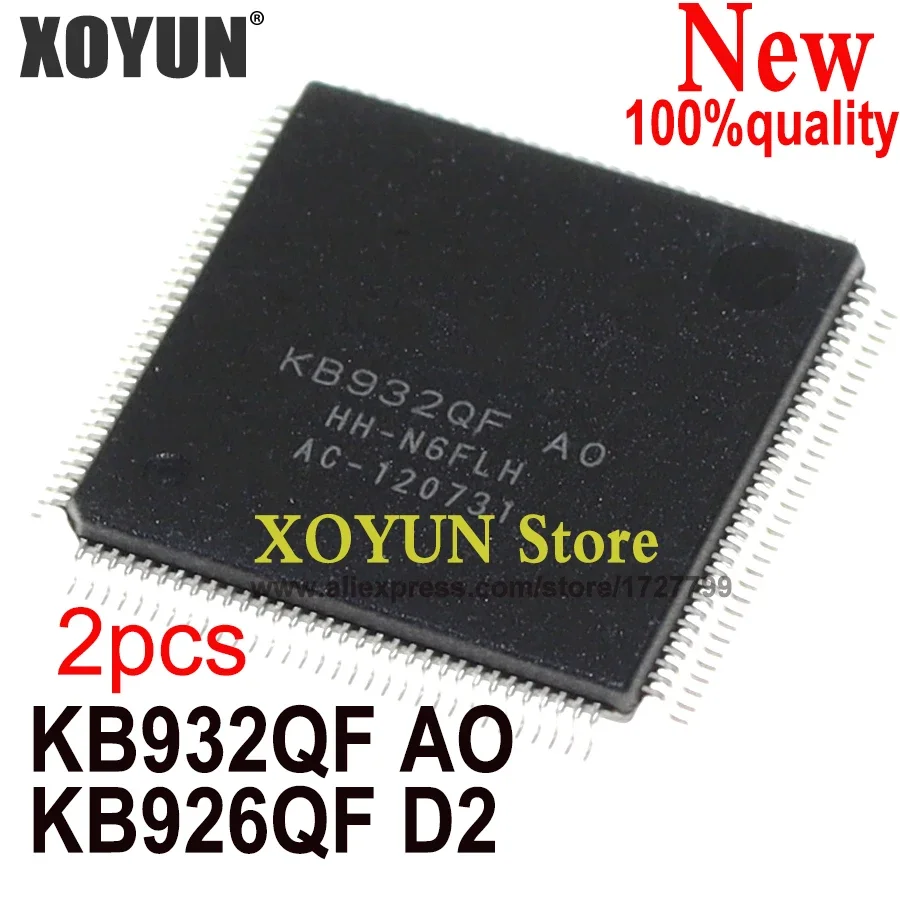 (2piece)100% New KB932QF AO KB932QF A0 KB926QF D2 QFP-128 Chipset