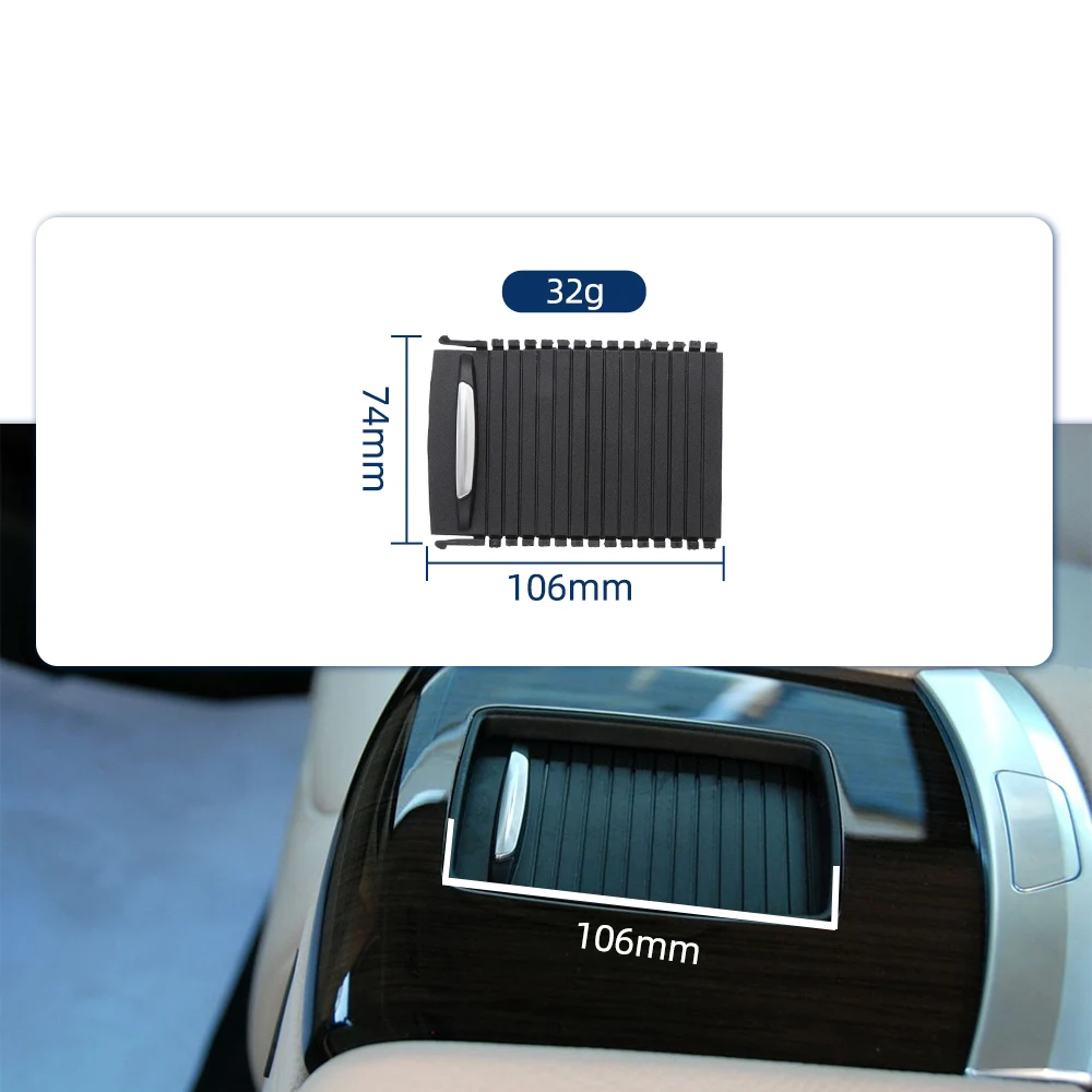 

Car Rear Seats Box Water Cup Holder Rolling Curtain Cover Armrest Drink Holder Panel For BMW 7 Series F01 F02 F03 F04 2009-2014