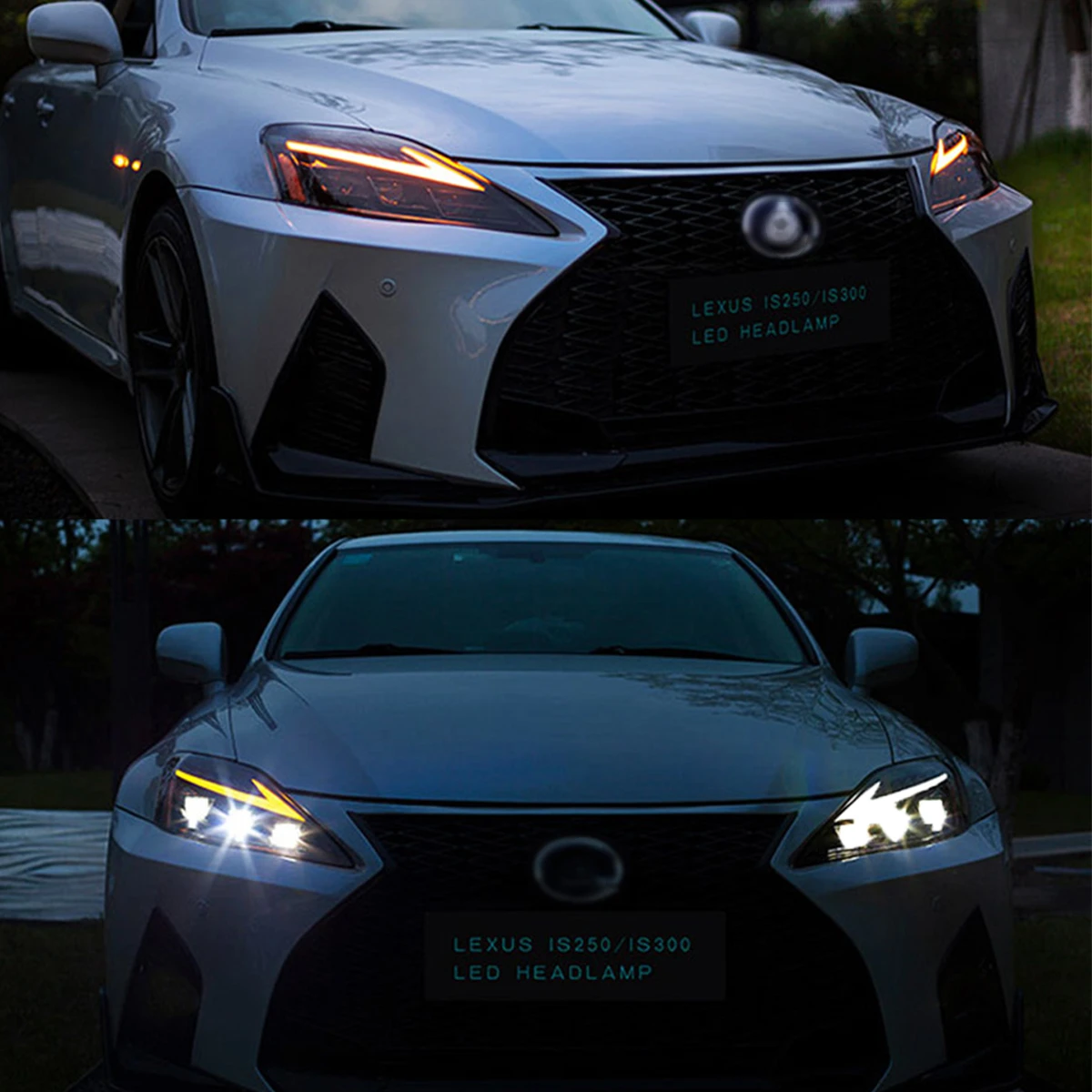 

Hot selling LED headlights head lamp for Lexus is250 is300 2006-2012 conversion to 2021 model 3 lens led lights