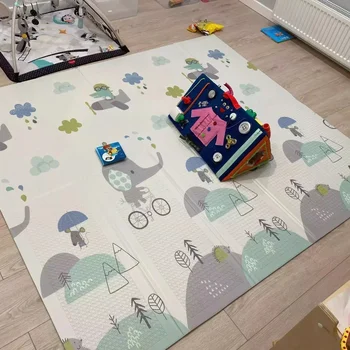 เด็ก XPE พับ Play Mat Crawling ของเล่นสำหรับพรมเด็กปีนเขา Gyme เกมแผนที่ Pad ห้องนั่งเล่นบ้านพรมเด็ก Playmat