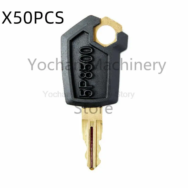 50 Pcs iron Ignition Key For Caterpillar Heavy Equipment Loader Dozer Digger  5P8500 CAT Start Switch Key Free Shipping