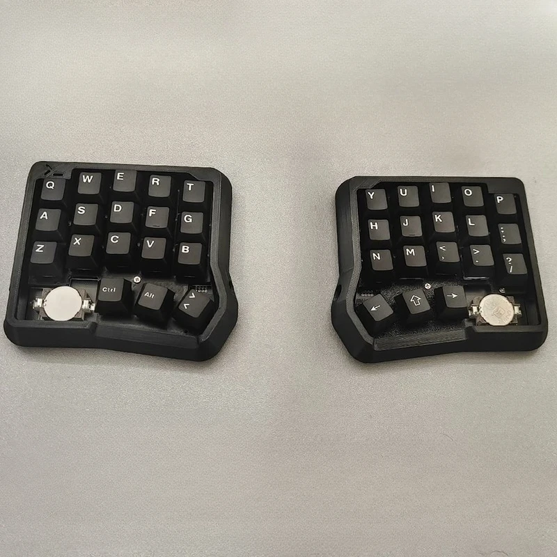 Kit de teclado mecánico dividido, accesorio con diseño de 36 teclas, conexión en caliente, 2,4G, inalámbrico a través del cambio de teclas, personalizado, juego de oficina