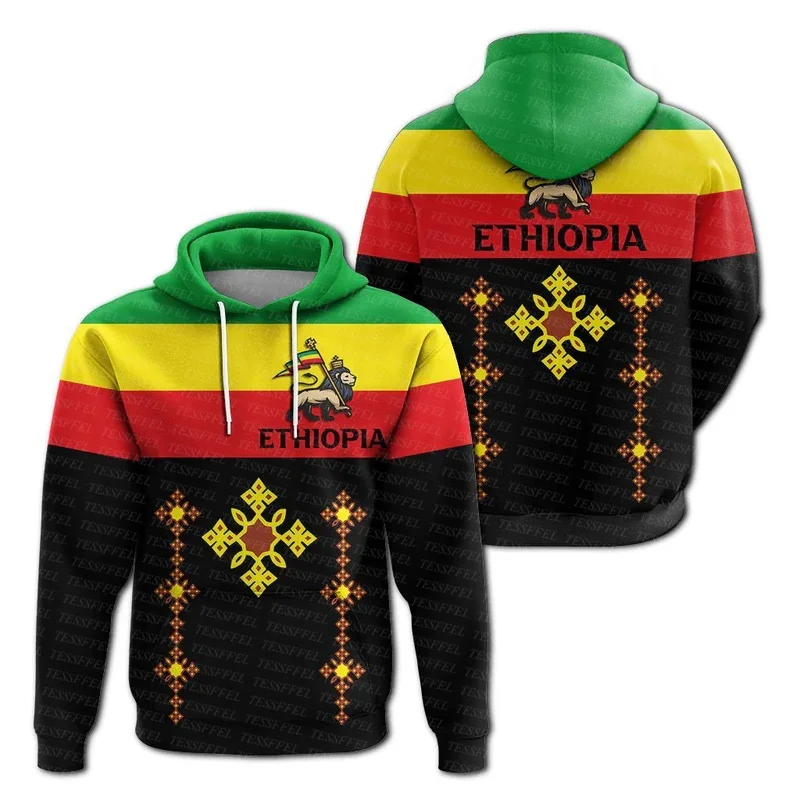 

Custom Name Ethiopia County Flag Lion Reggae Africa Native Tribe Tattoo Retro 3DPrint Harajuku Casual Pullover Jacket Hoodies A6