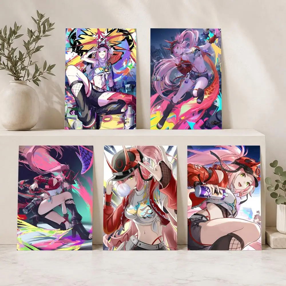 Honkai Star Rail Rappa Painting Calligraphy Canvas Painting Art for Bedroom Living Room Home Decor Wall Decoration Decals Gift
