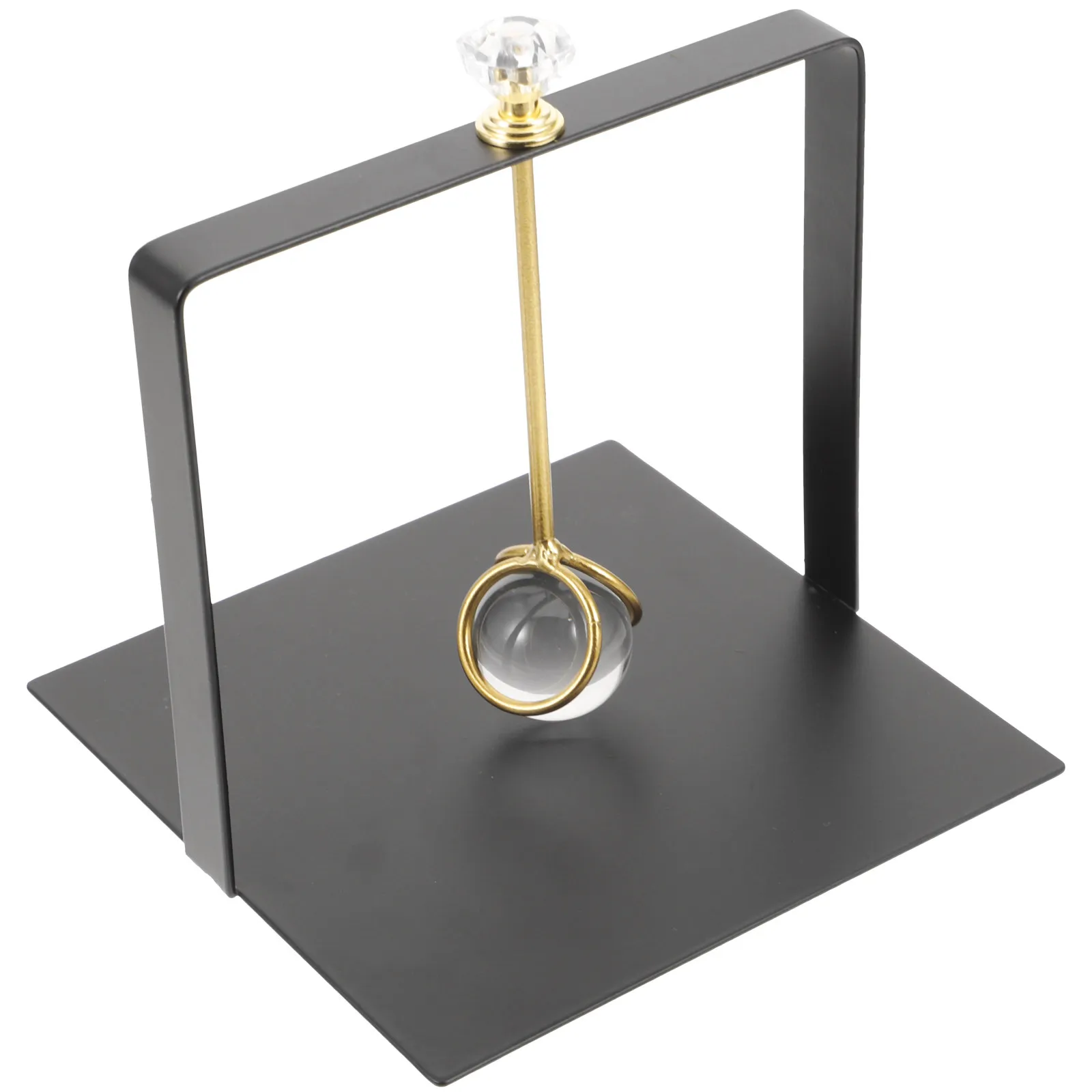 Crystal Ball Napkin Holder Freestanding Metal Serviette Rack for Kitchen Dining Room Restaurant Modern Table Decor Napkin Stand