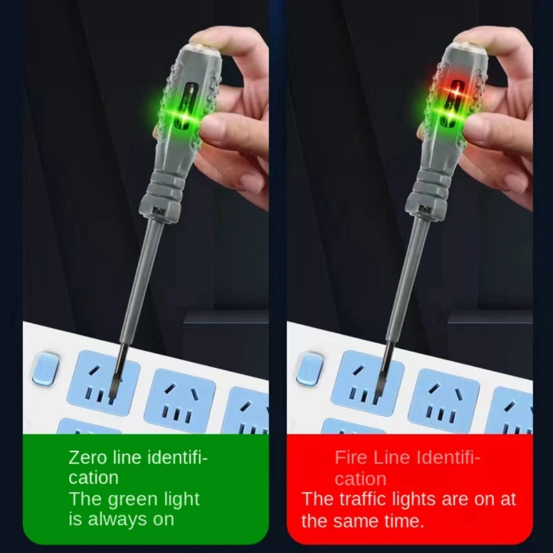 Penna elettrica speciale per elettricisti per rilevare la rottura dei cavi, luce colorata, test di induzione intelligente multifunzione