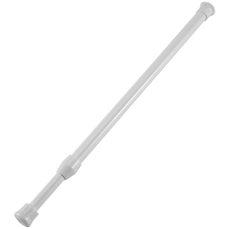 FULL-Telescopic Shower Rod Shower Curtain Rod Telescopic Rod Rod Shower White