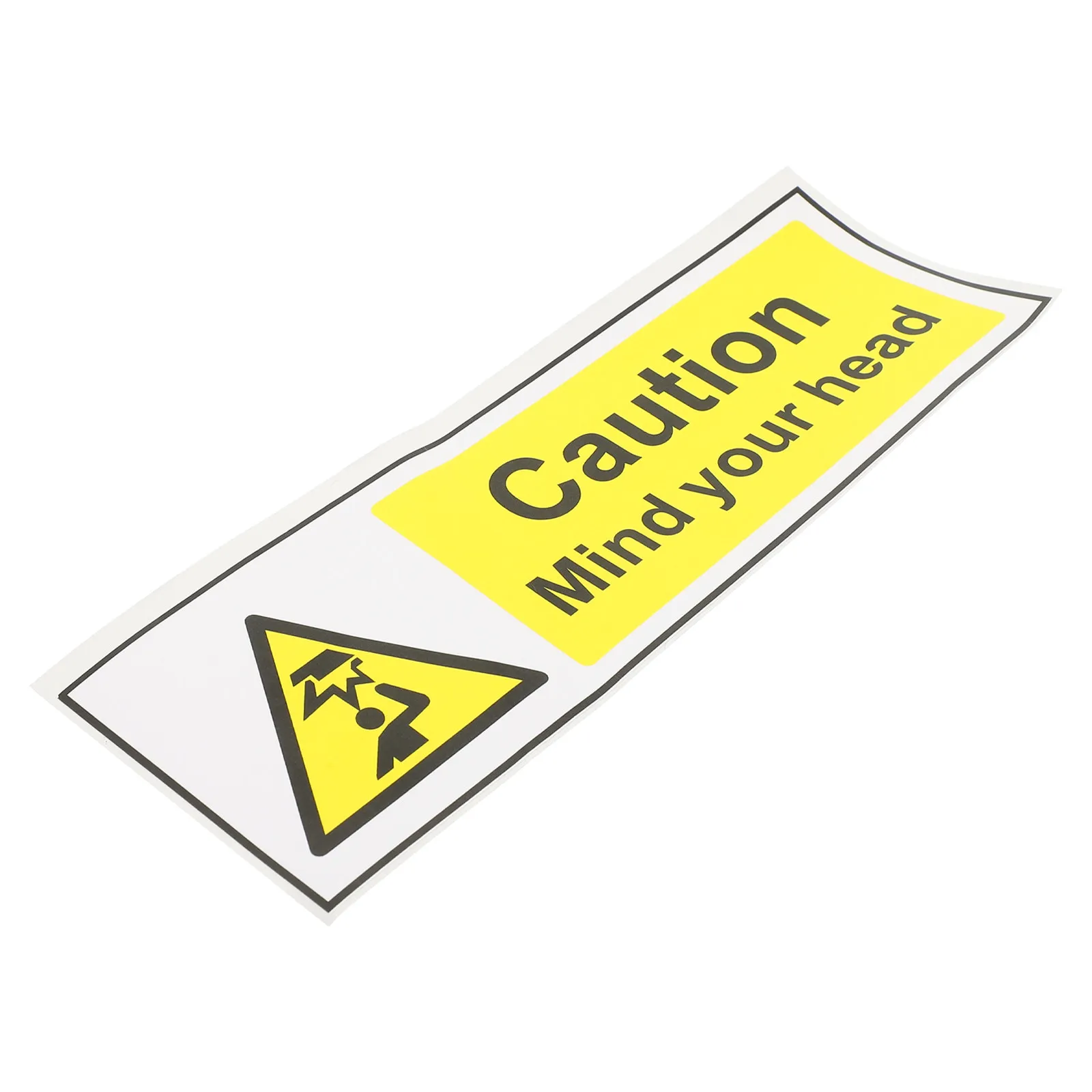 

Watch Your Head Sticker Low Overhead Clearance Sign Self Adhesive Safety Warning Label Caution Sticker Wall Decal