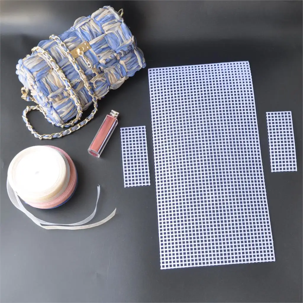 10PCS Round Square Grid Net Cover for Weave Handbag Shoulder Bag Handmade DIY 60*42cm 50*33cm