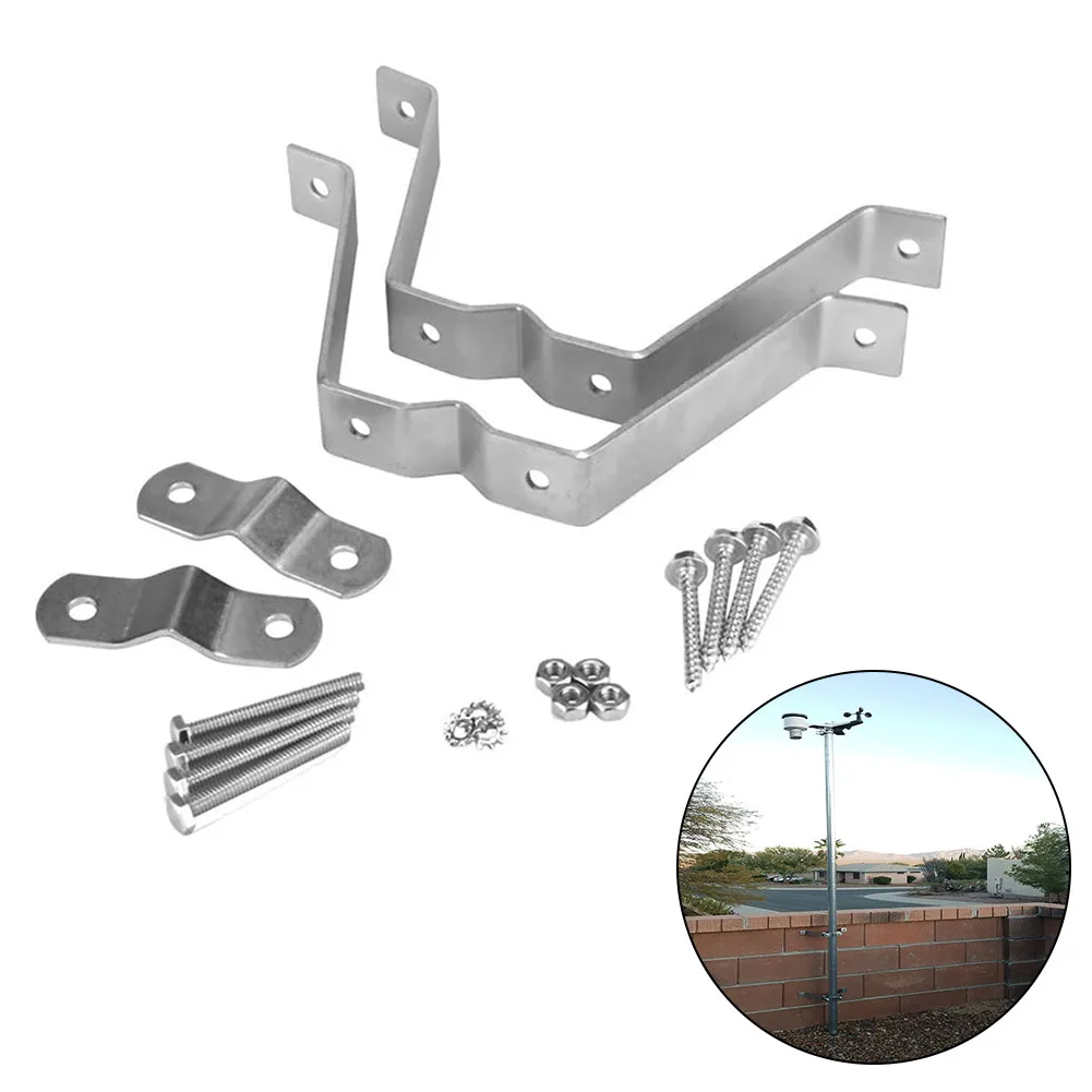 

For Chimneys Antenna Pole Mount TV Antenna Bracket Home TV Setup Heavy Duty Mounting Bracket Metal Antenna Bracket