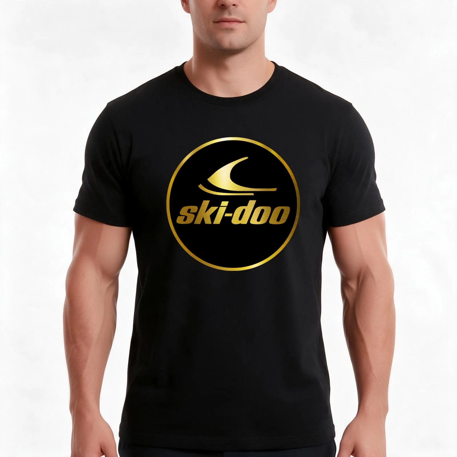 Ski-Doo Snowmobiles Classic T-Shirt, Summer Casual Cotton Tee, Oversized Streetwear Tops, Vintage Graphic Print, 100% Cotton